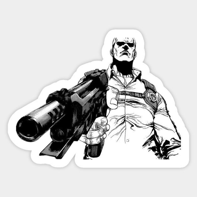 Wallman - Jirou The Hitman Sticker by BadassManga